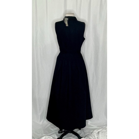 NWT!! J. CREW Fitted-Waist Shirtdress Cotton Poplin Midi Solid Black Size 8 - Picture 9 of 15